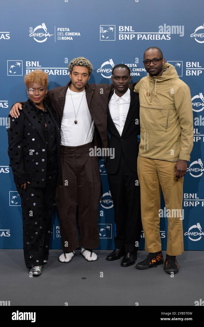 Aunjanue Ellis Brandon Wilson Ethan Herisse et Ramell Ross assistent à la photocall du film “nickel Boys” lors du 19ème Festival du film de Rome à AUD Banque D'Images