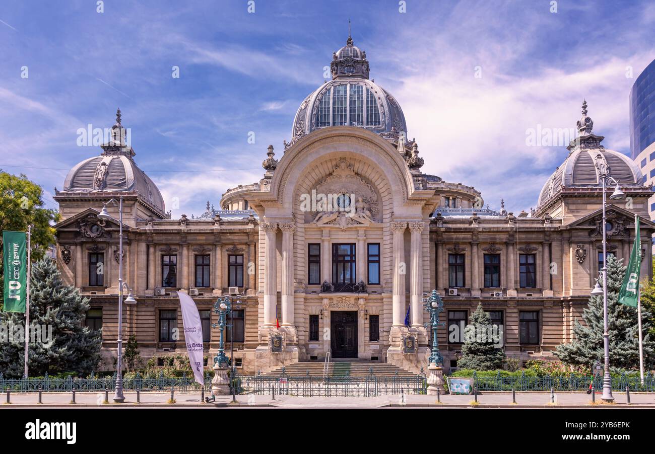 Palais des dépôts et des expéditions, Bucarest, Roumanie Banque D'Images