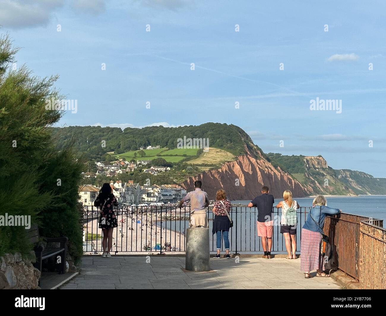 La ville de Sidmouth, Devon, Angleterre Banque D'Images