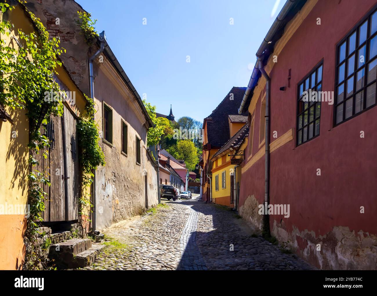 Sighisoara est la seule forteresse médiévale habitée en Europe du Sud-est. Il fait également partie des sites du patrimoine mondial de l'UNESCO depuis 1999.Romania.once th Banque D'Images