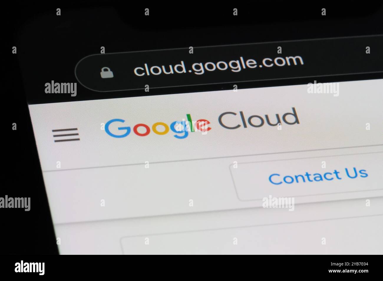 Logo de la marque Google Cloud Platform sur le site officiel Banque D'Images