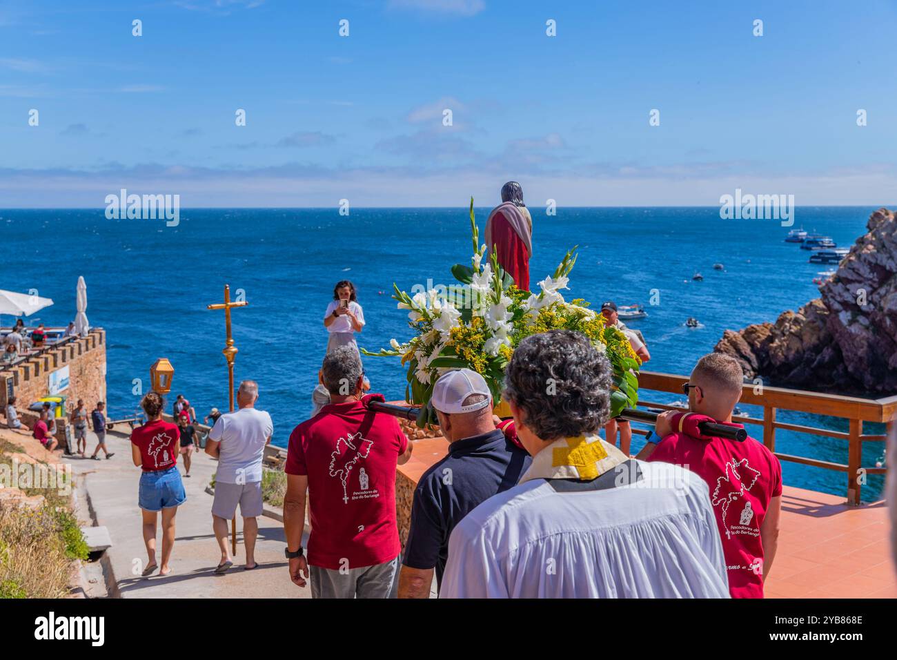 Île de Berlenga, Portugal : 22 juin 2024 : Festival en l'honneur de Saint Jean Baptiste, sur l'île de Berlenga, Peniche. Portugal Banque D'Images