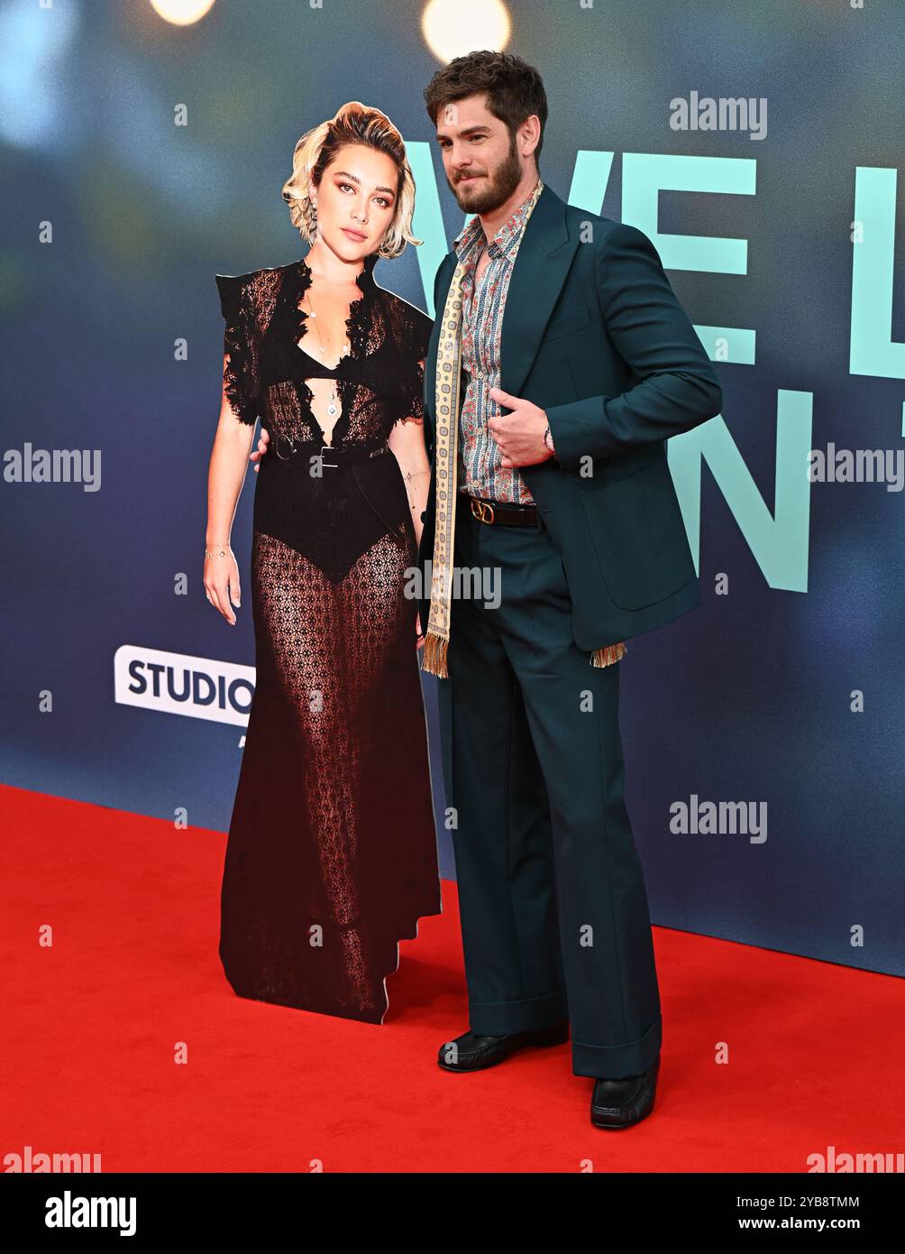 LONDRES, ROYAUME-UNI. 17 octobre 2024. Andrew Garfield participe au Gala des titres « We Live in Time » - 68e BFI London film Festival à Londres, Royaume-Uni. (Photo de 李世惠/Voir Li/Picture Capital) crédit : Voir Li/Picture Capital/Alamy Live News Banque D'Images