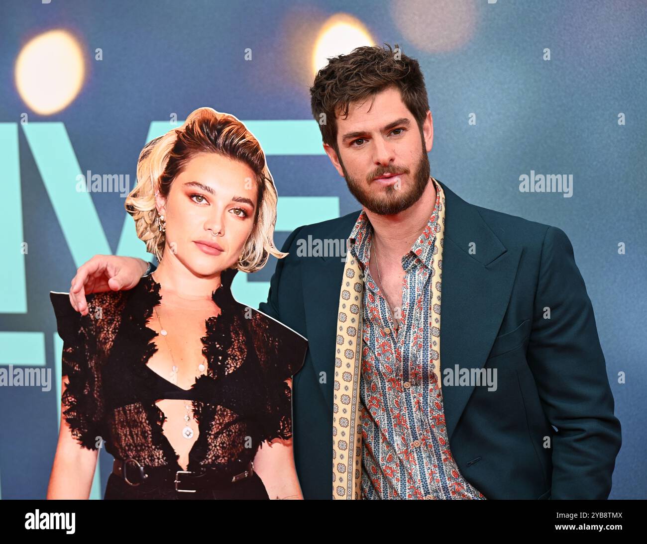 LONDRES, ROYAUME-UNI. 17 octobre 2024. Andrew Garfield participe au Gala des titres « We Live in Time » - 68e BFI London film Festival à Londres, Royaume-Uni. (Photo de 李世惠/Voir Li/Picture Capital) crédit : Voir Li/Picture Capital/Alamy Live News Banque D'Images