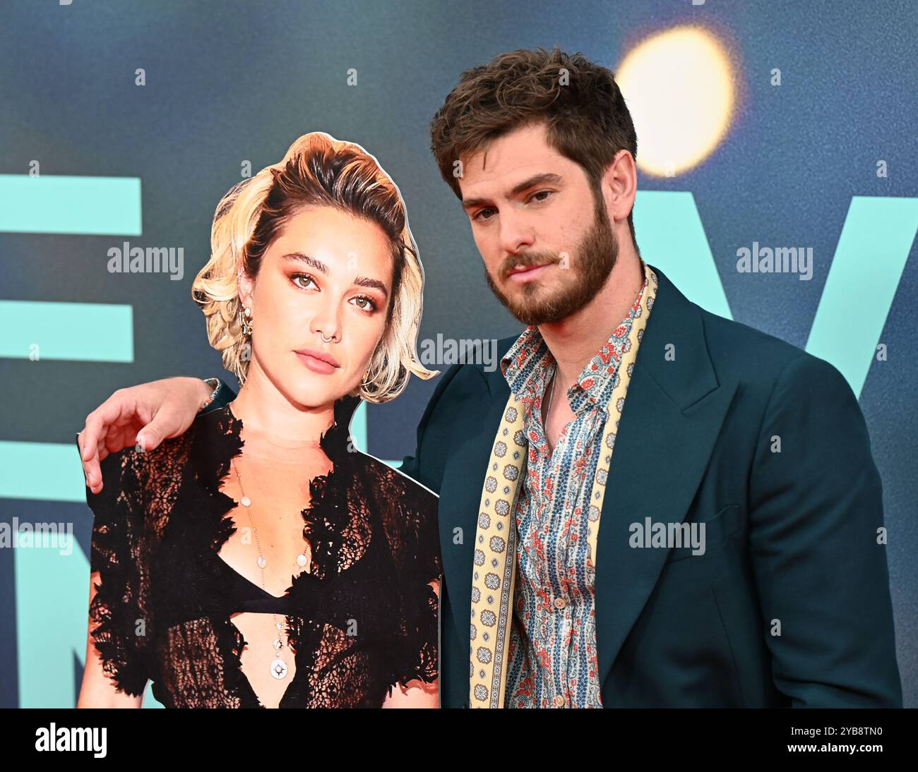 LONDRES, ROYAUME-UNI. 17 octobre 2024. Andrew Garfield participe au Gala des titres « We Live in Time » - 68e BFI London film Festival à Londres, Royaume-Uni. (Photo de 李世惠/Voir Li/Picture Capital) crédit : Voir Li/Picture Capital/Alamy Live News Banque D'Images