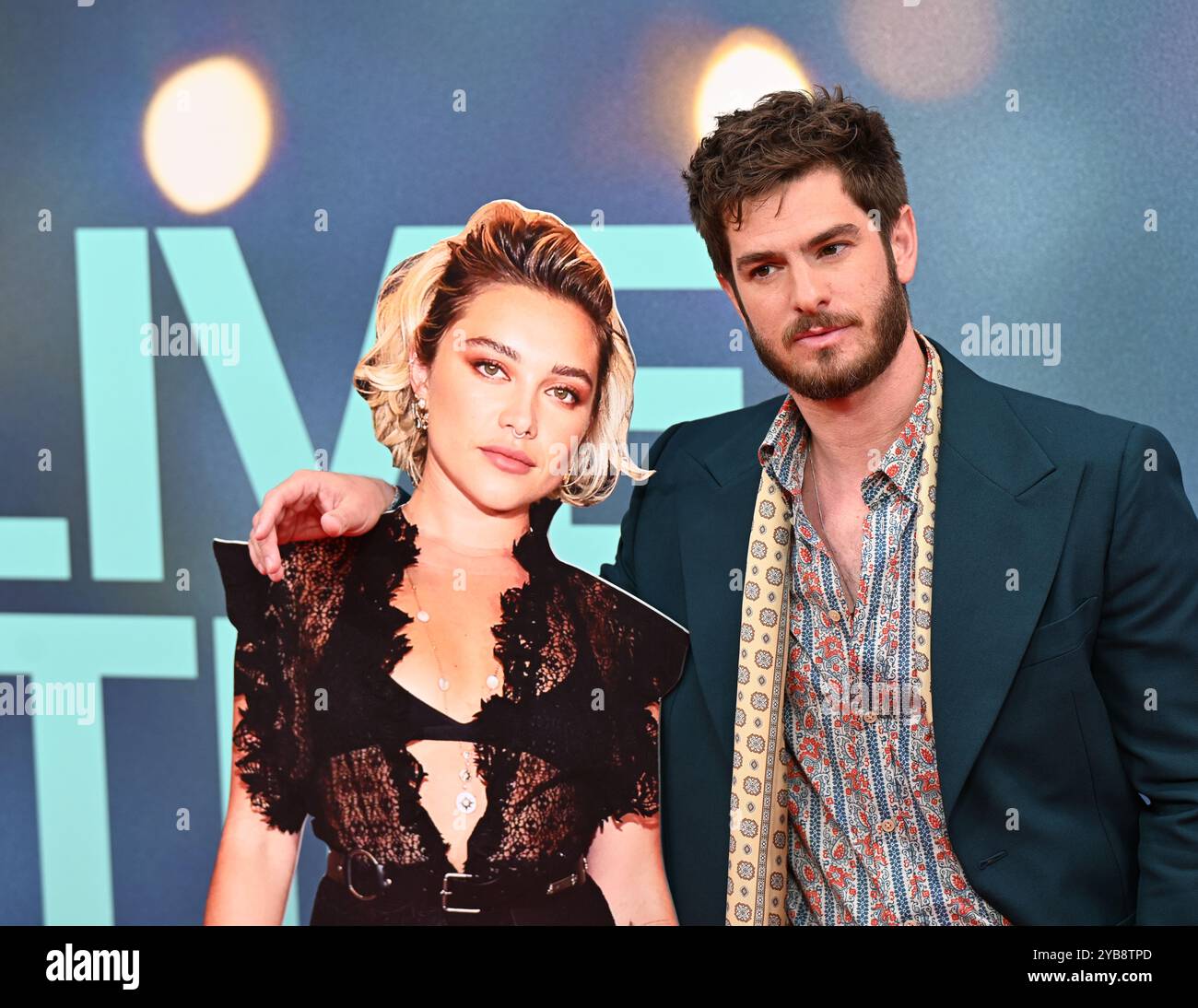 LONDRES, ROYAUME-UNI. 17 octobre 2024. Andrew Garfield participe au Gala des titres « We Live in Time » - 68e BFI London film Festival à Londres, Royaume-Uni. (Photo de 李世惠/Voir Li/Picture Capital) crédit : Voir Li/Picture Capital/Alamy Live News Banque D'Images