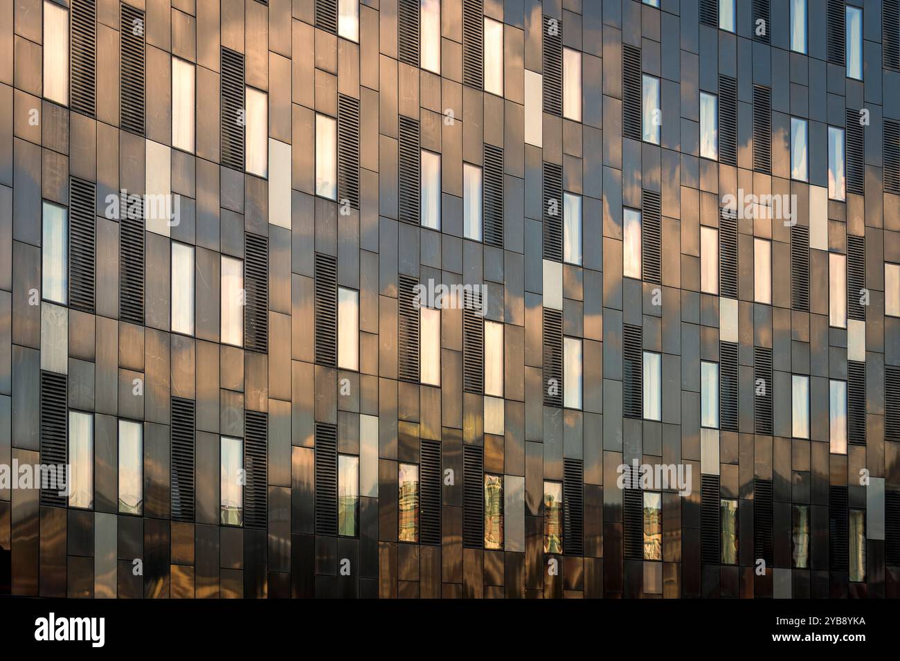Bâtiment résidentiel moderne avec revêtement Banque D'Images