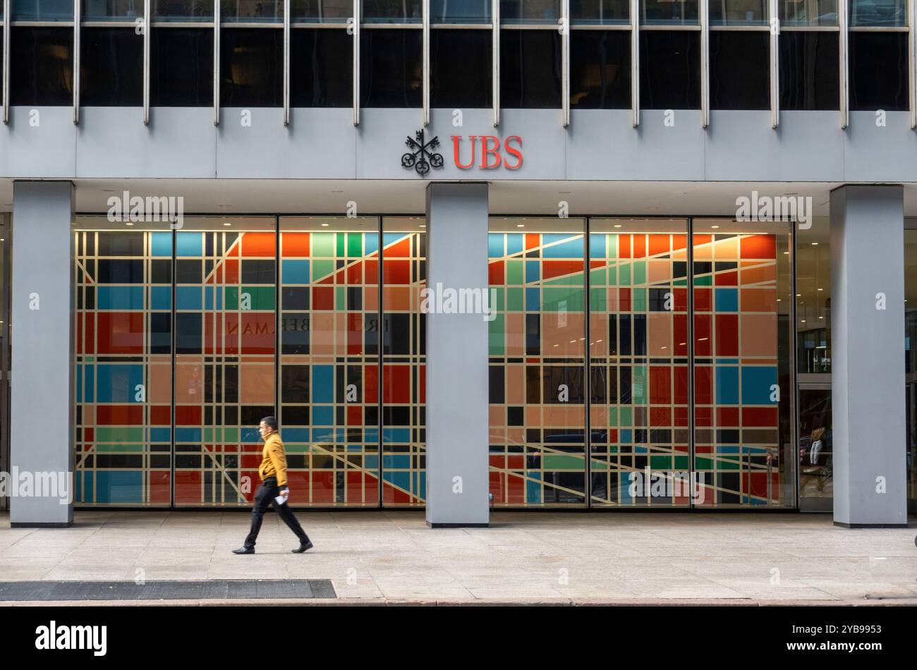 UBS Global Union Bank of Switzerland bureaux à Manhattan NYC Banque D'Images