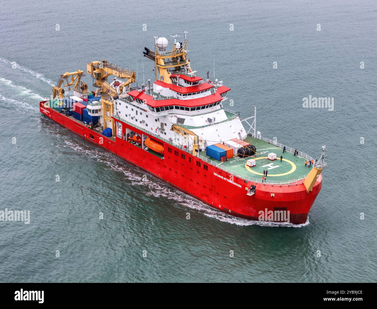 Le Royal Research Ship (RRS) Sir David Attenborough est exploité par le British Antarctic Survey. Banque D'Images