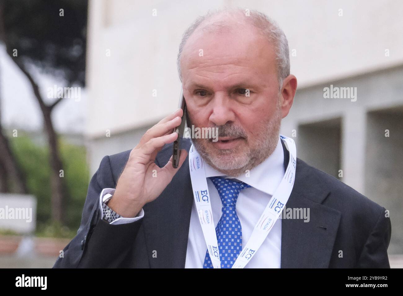 Naples, Italie. 17 octobre 2024. Le ministre de la santé du gouvernement Meloni, Orazio Schillaci, au congrès SIFO 2024 - édition XLV 17 octobre 2024. Crédit : Live Media Publishing Group/Alamy Live News Banque D'Images