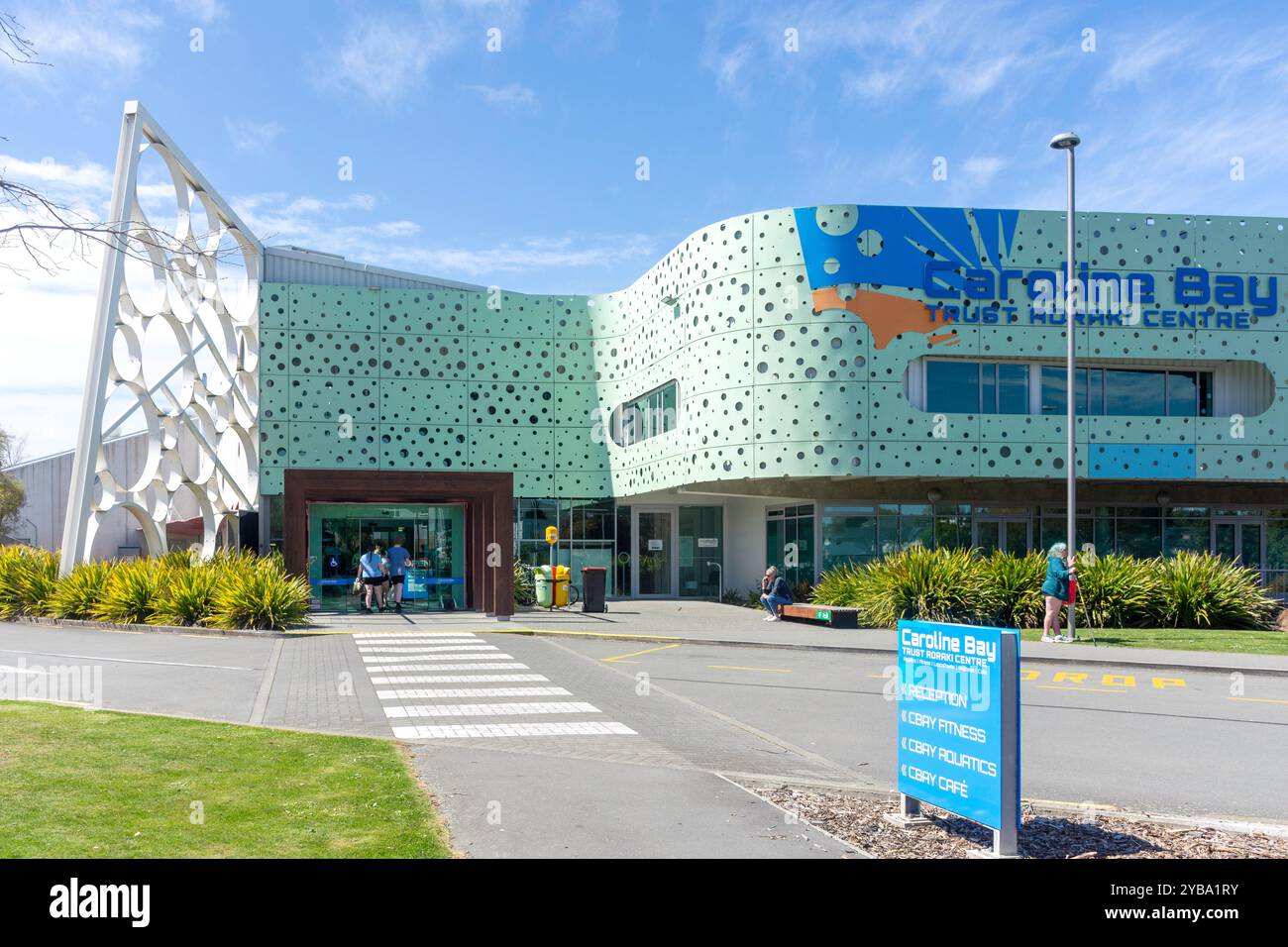 Caroline Bay Trust Aoraki Centre, te Weka Street, Maori Hill, Timaru (te Tihi-o-Maru), Canterbury, île du Sud, Nouvelle-Zélande Banque D'Images