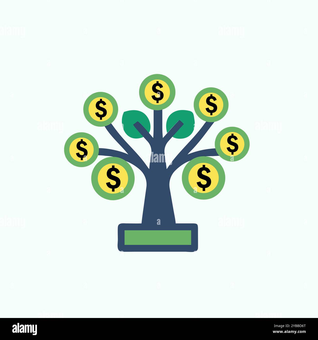 image d'art vectorielle d'arbre d'argent. Illustration de Vecteur