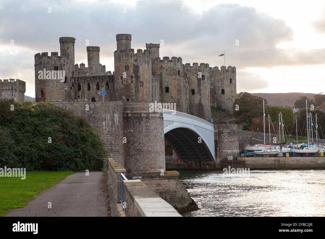 Château de Conwy (Castell Conwy) à Conwy Nord du pays de Galles au Royaume-Uni Banque D'Images