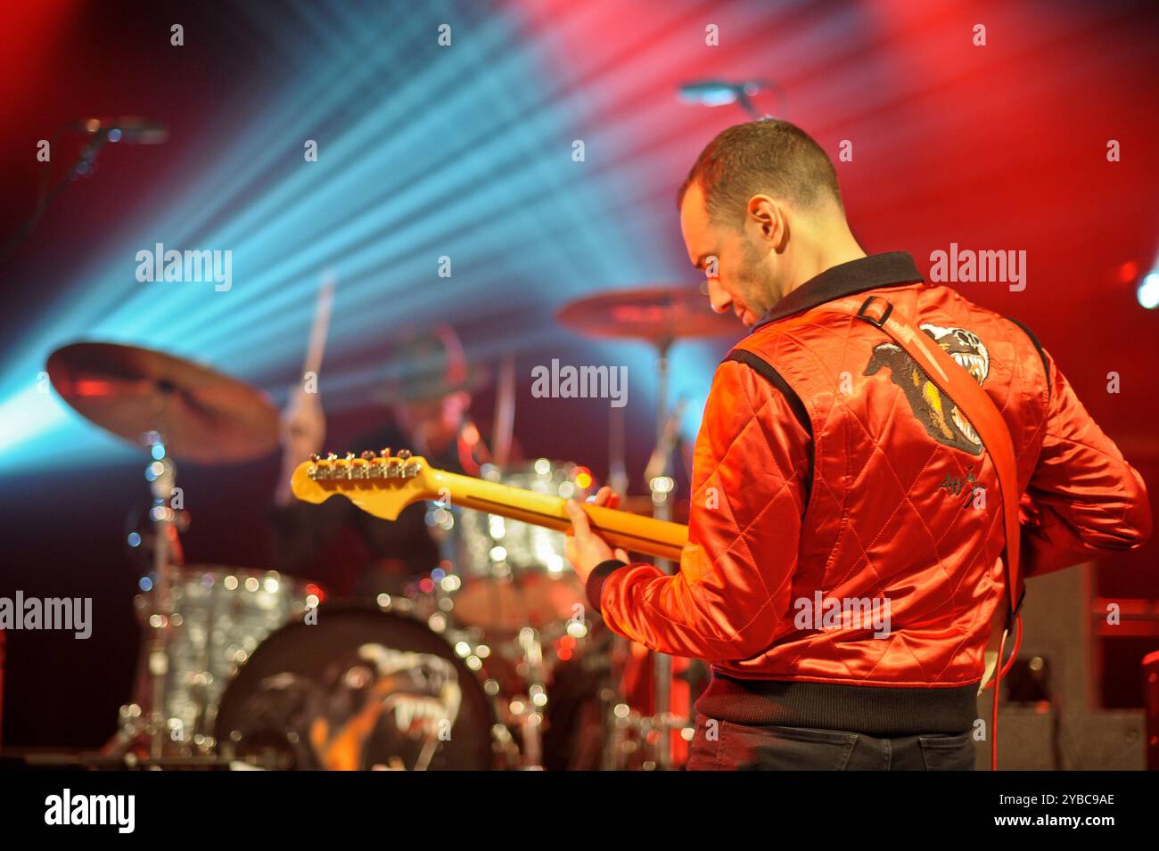 Albert Hammond Jr vit à la cathédrale anglicane de Liverpool Banque D'Images