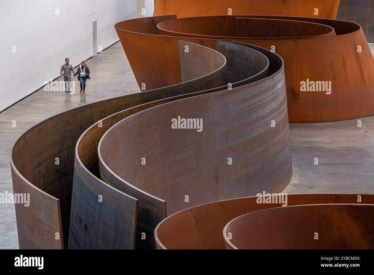 La question du temps, Richard Serra, Musée Guggenheim Bilbao, Bilbao, pays Basque, Espagne, Europe Banque D'Images
