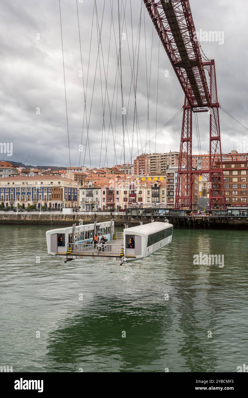 Pont de Vizcaya, pays Basque, Espagne, Europe Banque D'Images