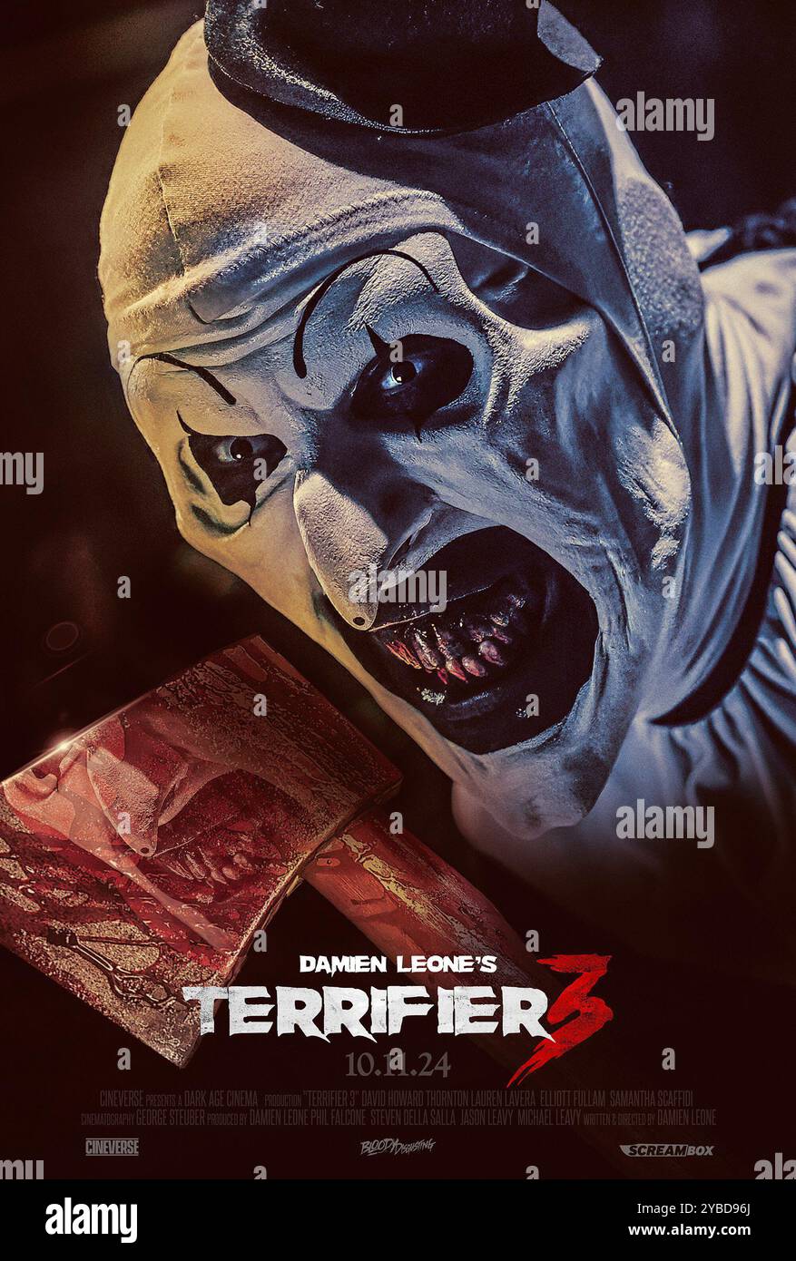 Affiche du film Terrifier 3 Banque D'Images