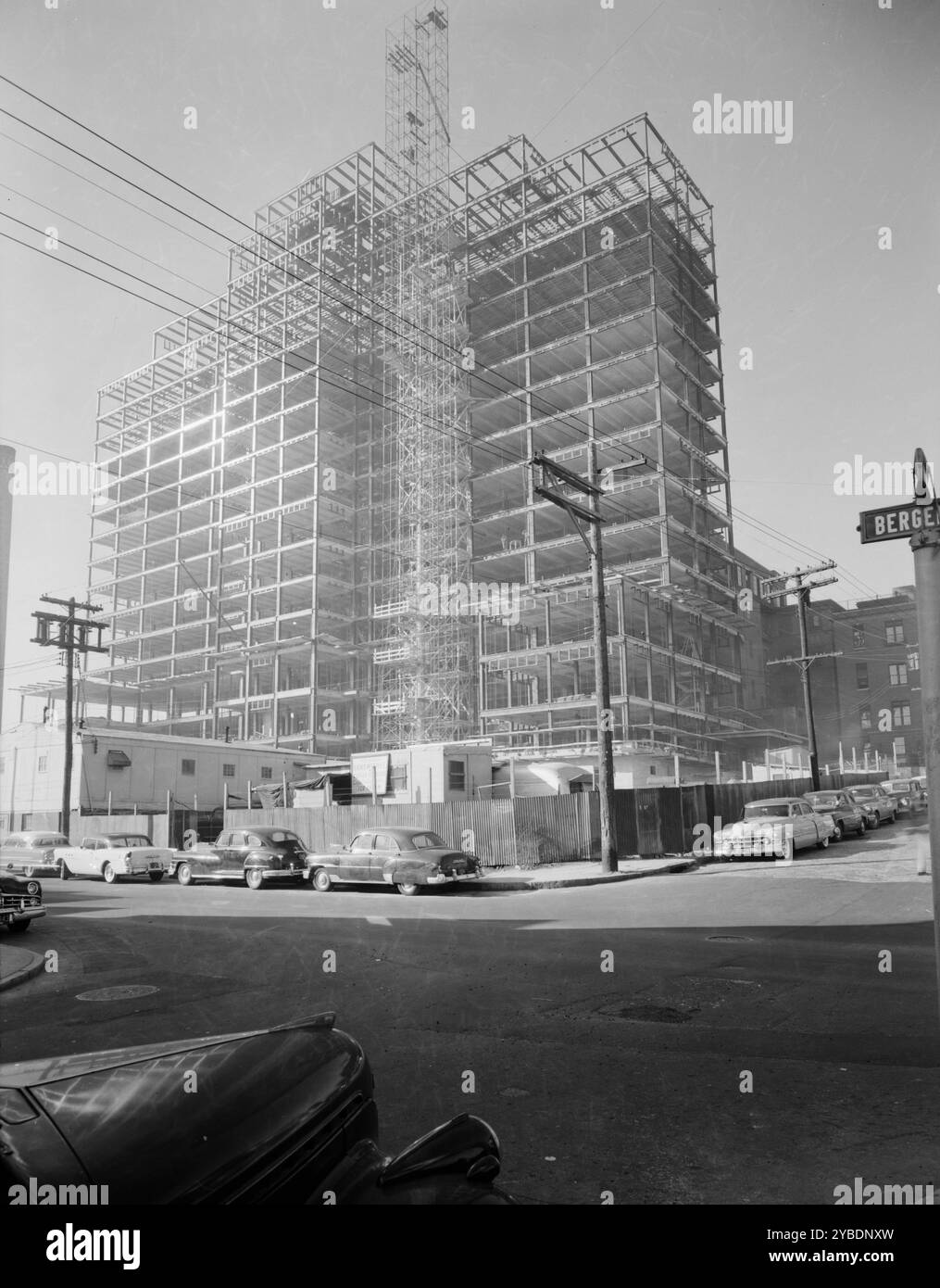 Hôpital général de Martland, Newark, New Jersey, 1954. Banque D'Images