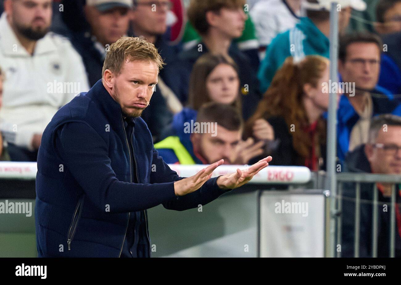 Julian Nagelsmann, entraîneur de la DFB , Bundestrainer, Nationaltrainer, dans le match UEFA Nations League 2024 ALLEMAGNE - PAYS-BAS 1-0 dans la saison 2024/2025 le 14 octobre 2024 à Munich, Allemagne. Photographe : ddp images / STAR-images Banque D'Images