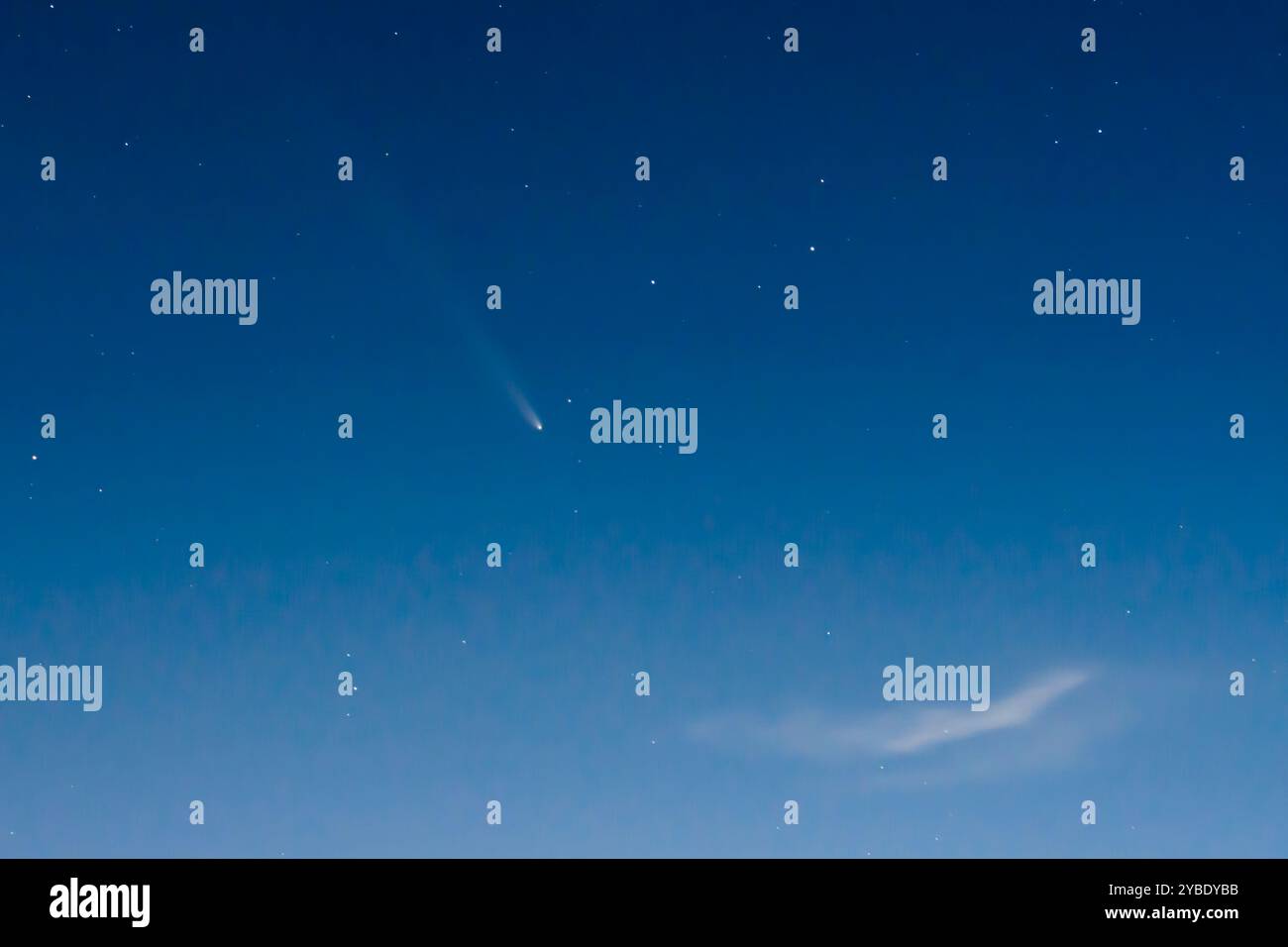 C/2023 A3 Tsuchinshan–ATLAS vu au-dessus de West Sussex, Royaume-Uni le 17 octobre 2024 Banque D'Images