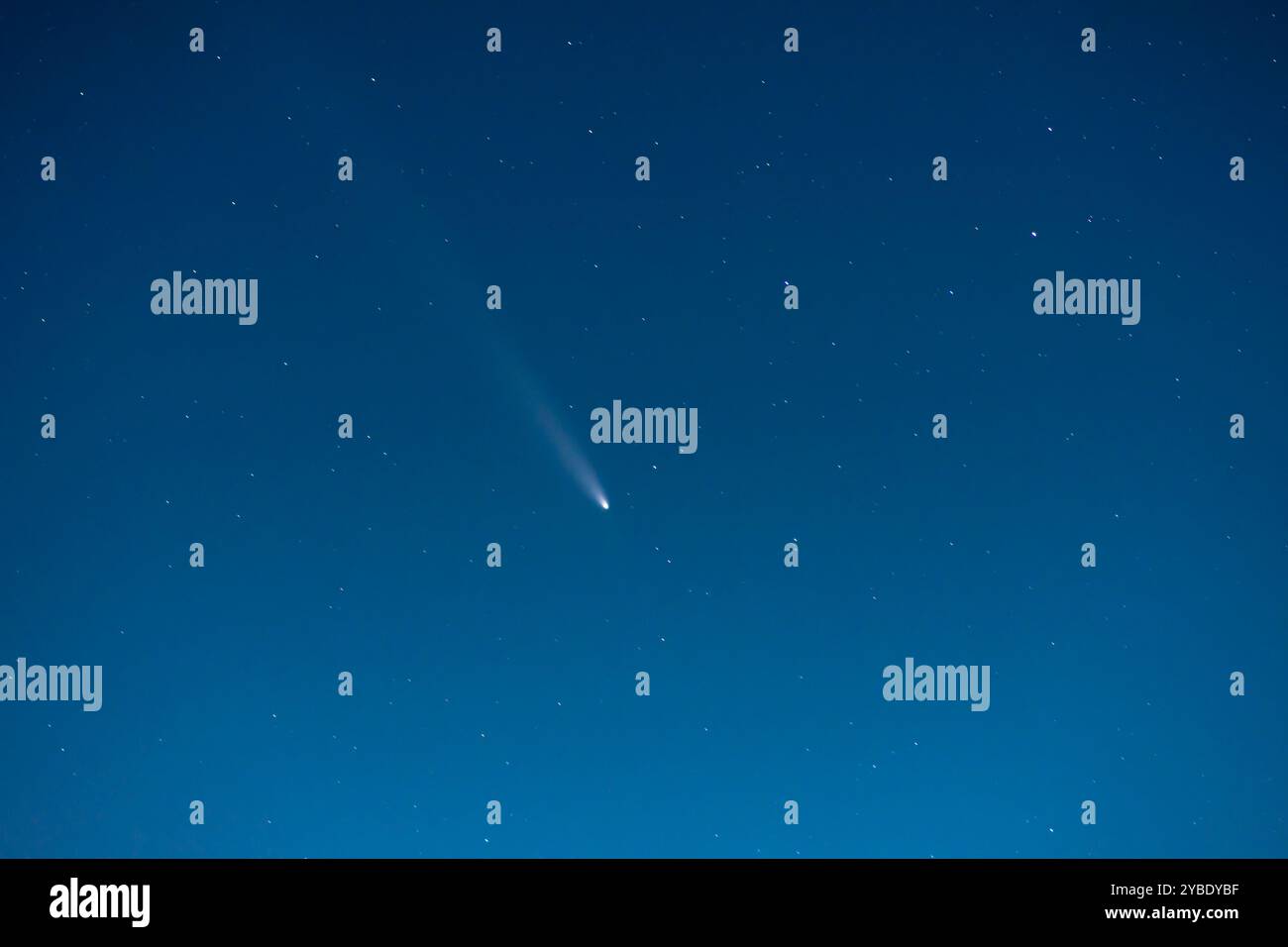 C/2023 A3 Tsuchinshan–ATLAS vu au-dessus de West Sussex, Royaume-Uni le 17 octobre 2024 Banque D'Images