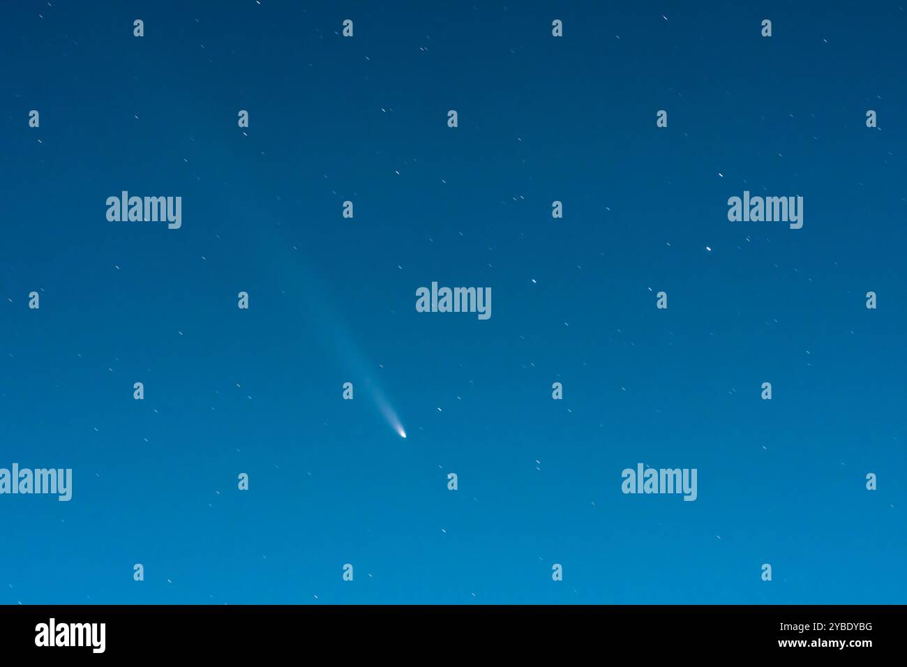 C/2023 A3 Tsuchinshan–ATLAS vu au-dessus de West Sussex, Royaume-Uni le 17 octobre 2024 Banque D'Images