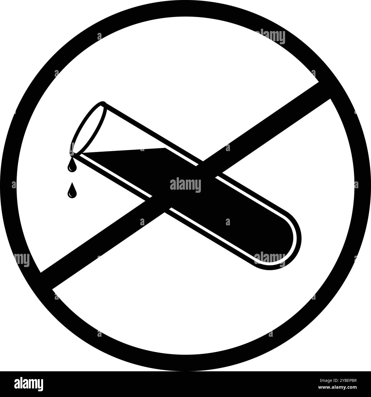 Aucun produit chimique de laboratoire, interdiction chimique, symbole de laboratoire, recherche de laboratoire, produit chimique interdit, pas de saveurs artificielles, pas de couleur ajoutée, produits chimiques fo Illustration de Vecteur