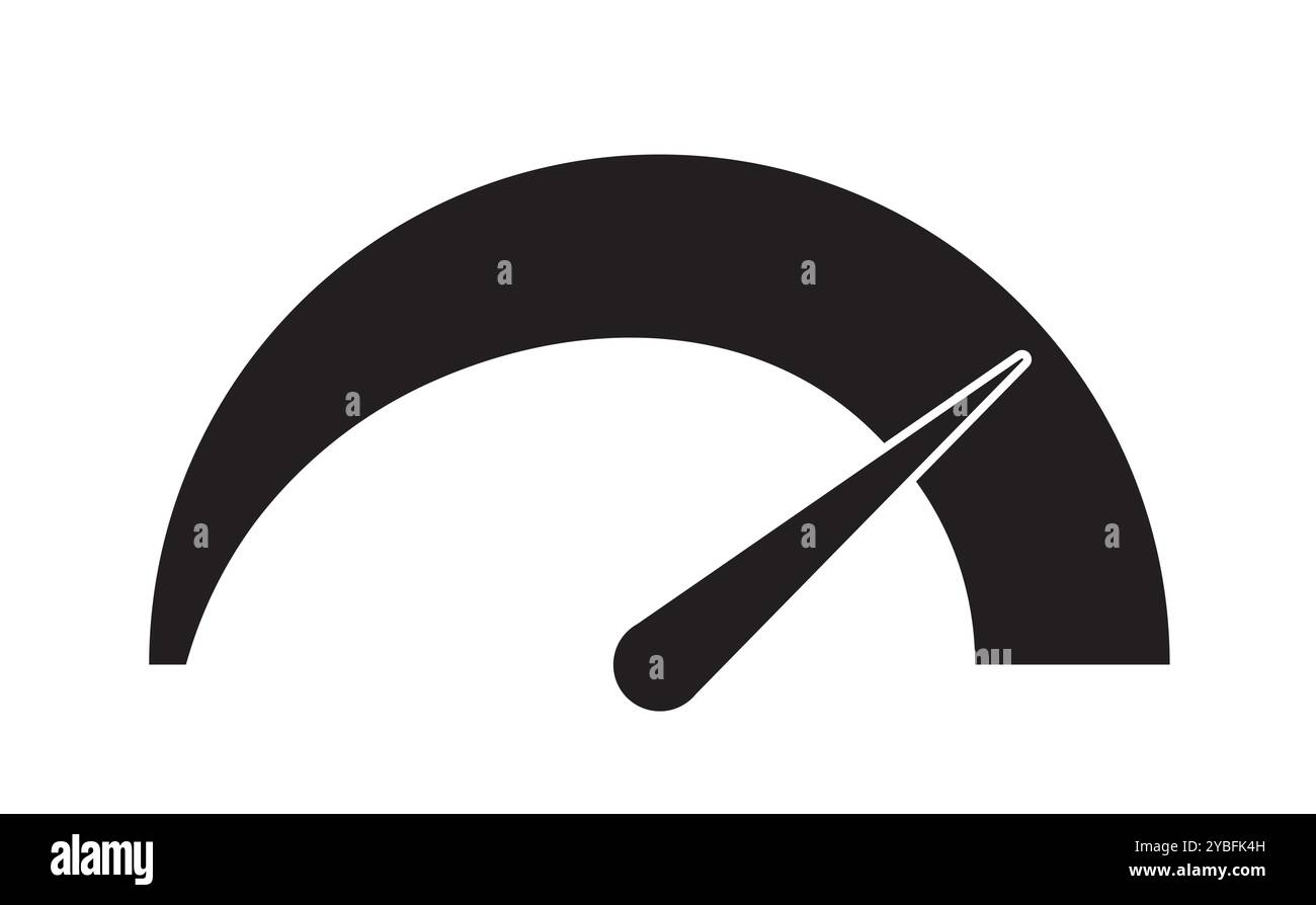 Signe indicateur de vitesse. Compteur de vitesse et tableau de bord. Jauge de crédit. Elément graphique pour site Web. Télécharger et charger. Illustration vectorielle linéaire Illustration de Vecteur