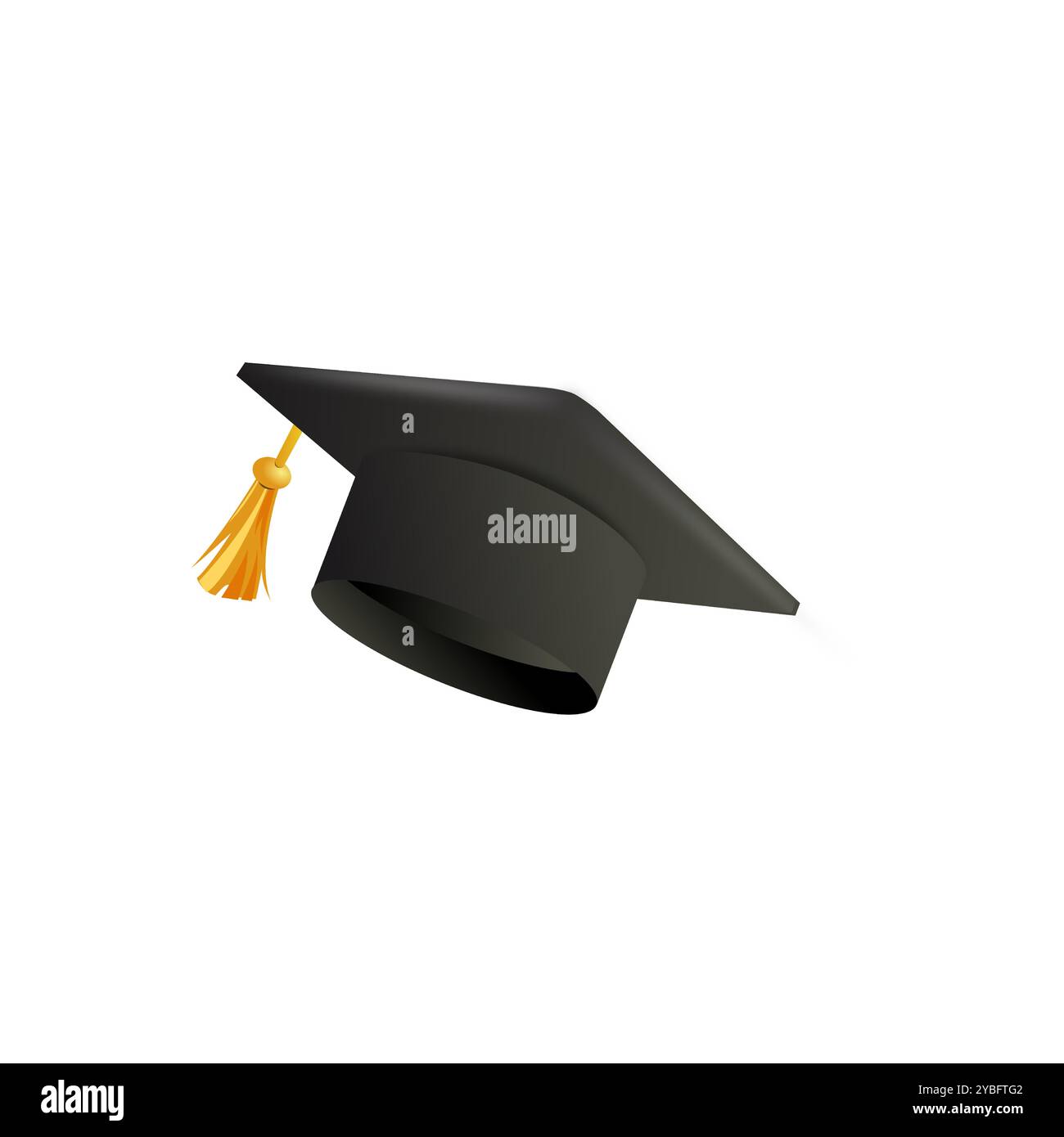 Icône de casquette de graduation, symbolise la réussite scolaire et le succès avec un design classique. Illustration de Vecteur