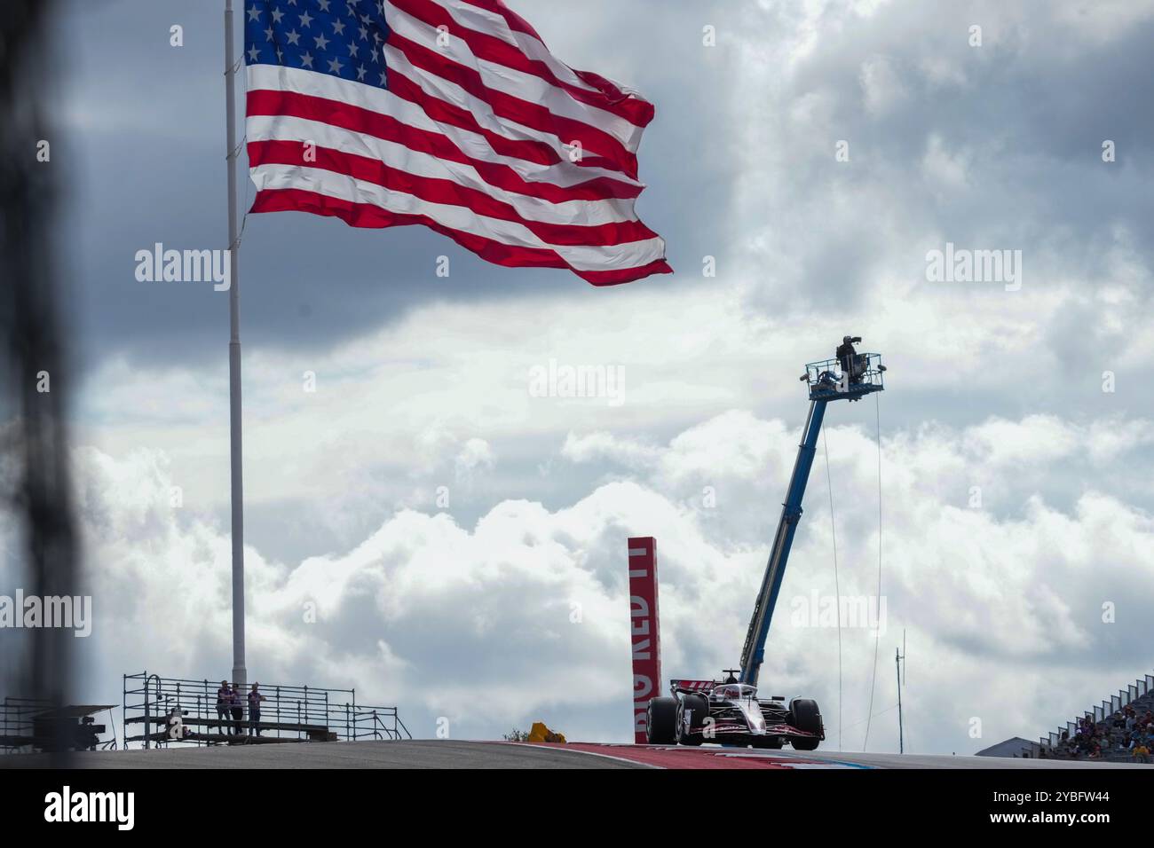 Austin, États-Unis. 18 octobre 2024. Kevin Magnussen de Danimark au volant de la (20) MoneyGram Haas F1 Team VF-24 Ferrari, lors du Grand Prix de formule 1 Pirelli United States 2024. Crédit : Alessio Morgese/Alessio Morgese/Emage/Alamy Live news Banque D'Images