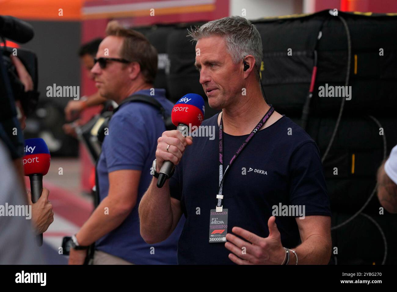 Austin, Vereinigte Staaten. 18 octobre 2024. 18.10.2024, circuit des Amériques, Austin, FORMULE 1 PIRELLI UNITED STATES GRAND PRIX 2024, dans l'image Sky Germany expert Ralf Schumacher crédit : dpa/Alamy Live News Banque D'Images