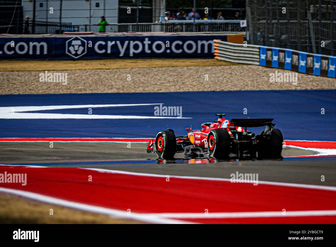 Austin, Texas, États-Unis. 18 octobre 2024. Charles Leclerc (mon) - Scuderia Ferrari - Ferrari SF-24 - Ferrari pendant le Grand Prix de formule 1 Pirelli United States 2024, prévu sur le circuit of Americas à Austin, TX (USA) 18-20 septembre 2024 (crédit image : © Alessio de Marco/ZUMA Press Wire) USAGE ÉDITORIAL SEULEMENT! Non destiné à UN USAGE commercial ! Banque D'Images