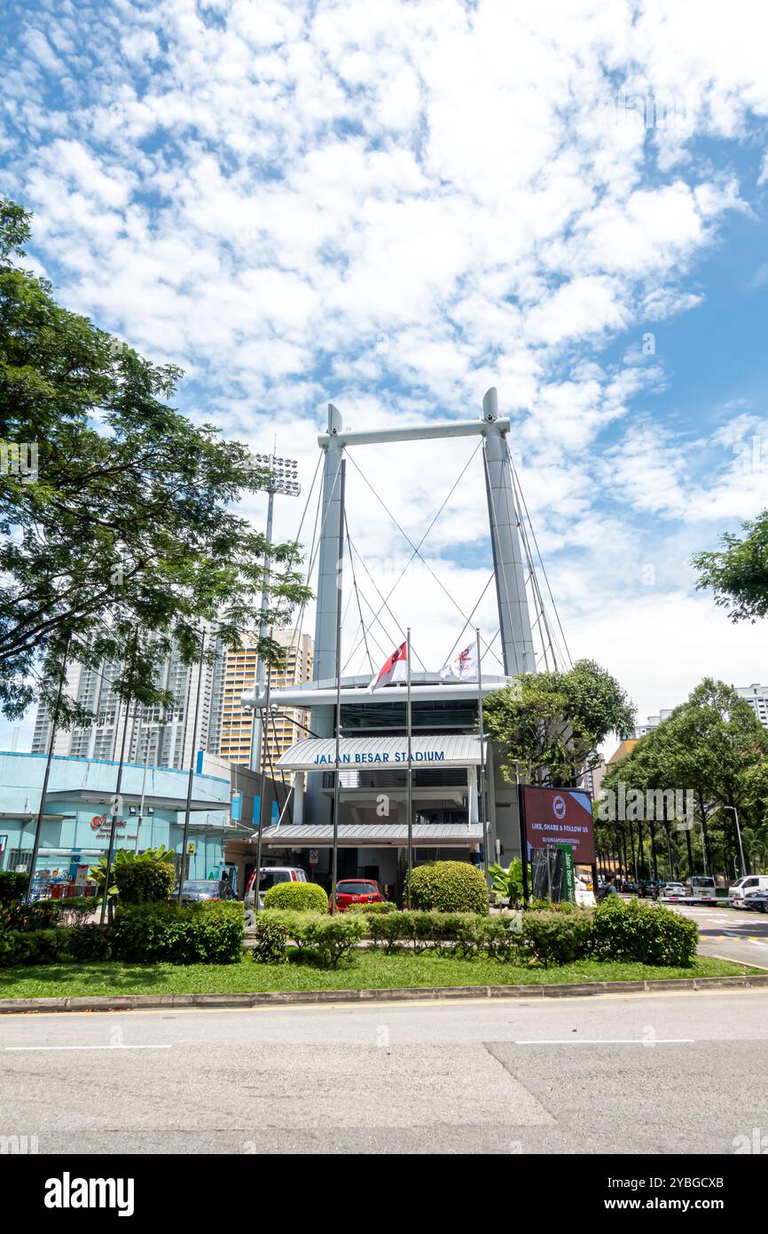 Jalan Besar Sports Centre Singapour - stade Jalan Besar à l'extérieur Banque D'Images