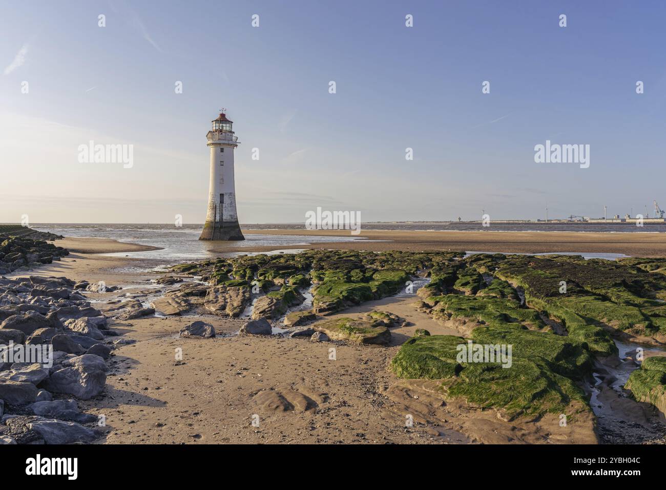 Le nouveau phare de Brighton, Merseyside, Angleterre, Royaume-Uni Banque D'Images