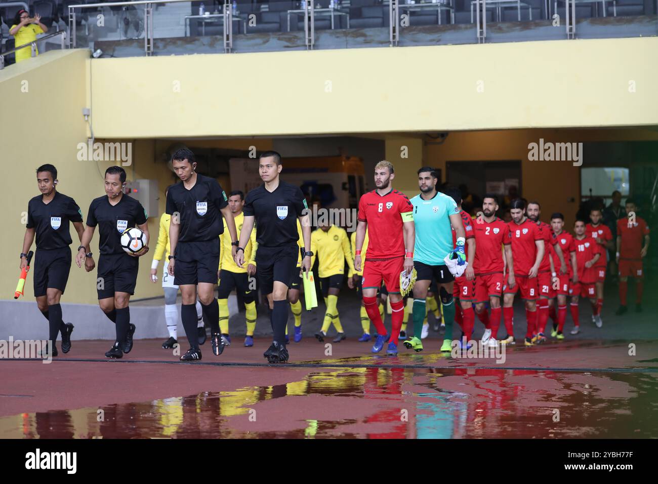 Airmarine Cup 2019, Malaisie vs Afghanistan, stade national Bukit Jalil, Kuala Lumpur, Malaisie, 23 mars 2019. Banque D'Images