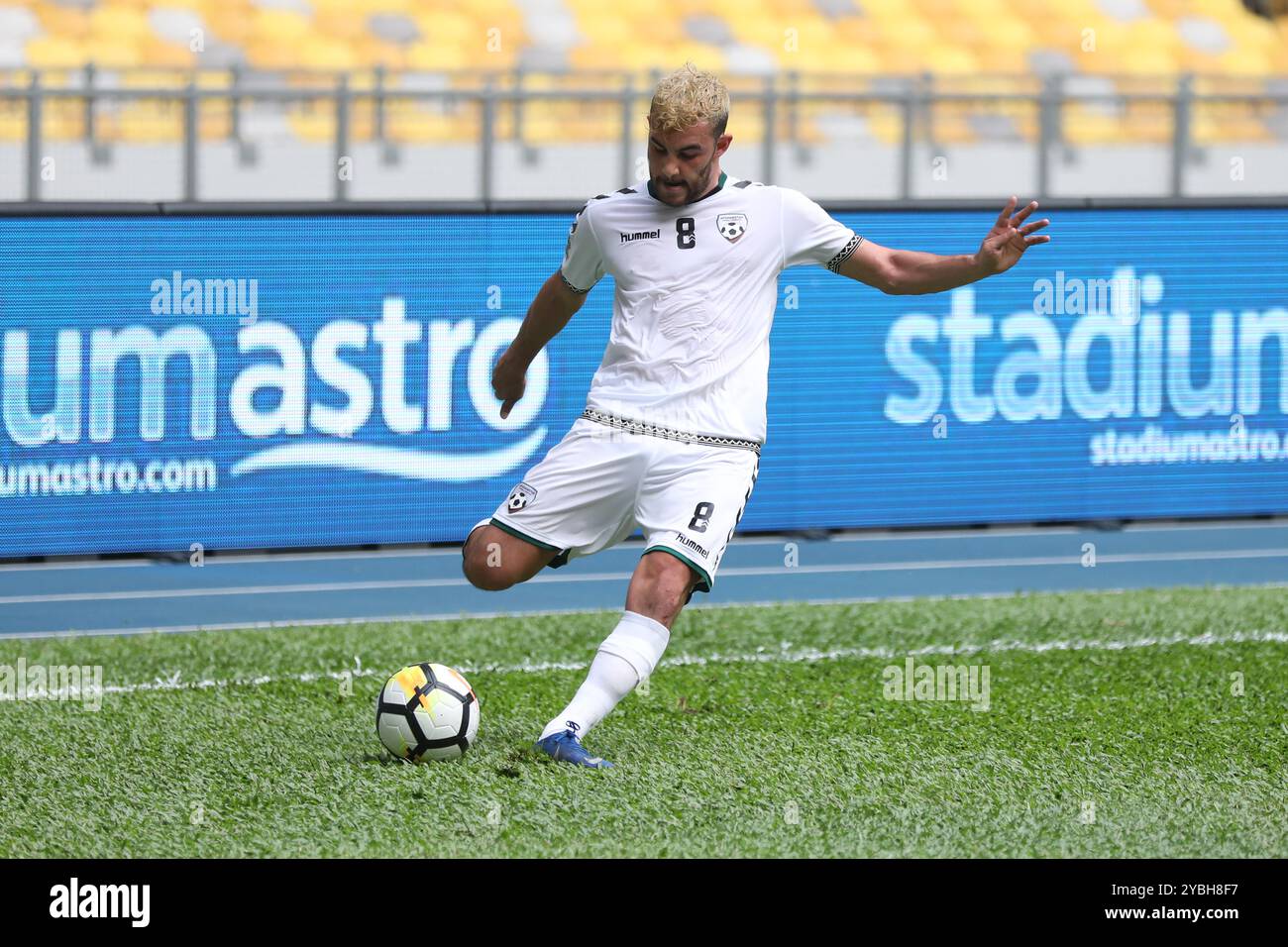 Airmarine Cup 2019, Oman vs Afghanistan, stade national Bukit Jalil, Kuala Lumpur, Malaisie, 20 mars 2019. Banque D'Images