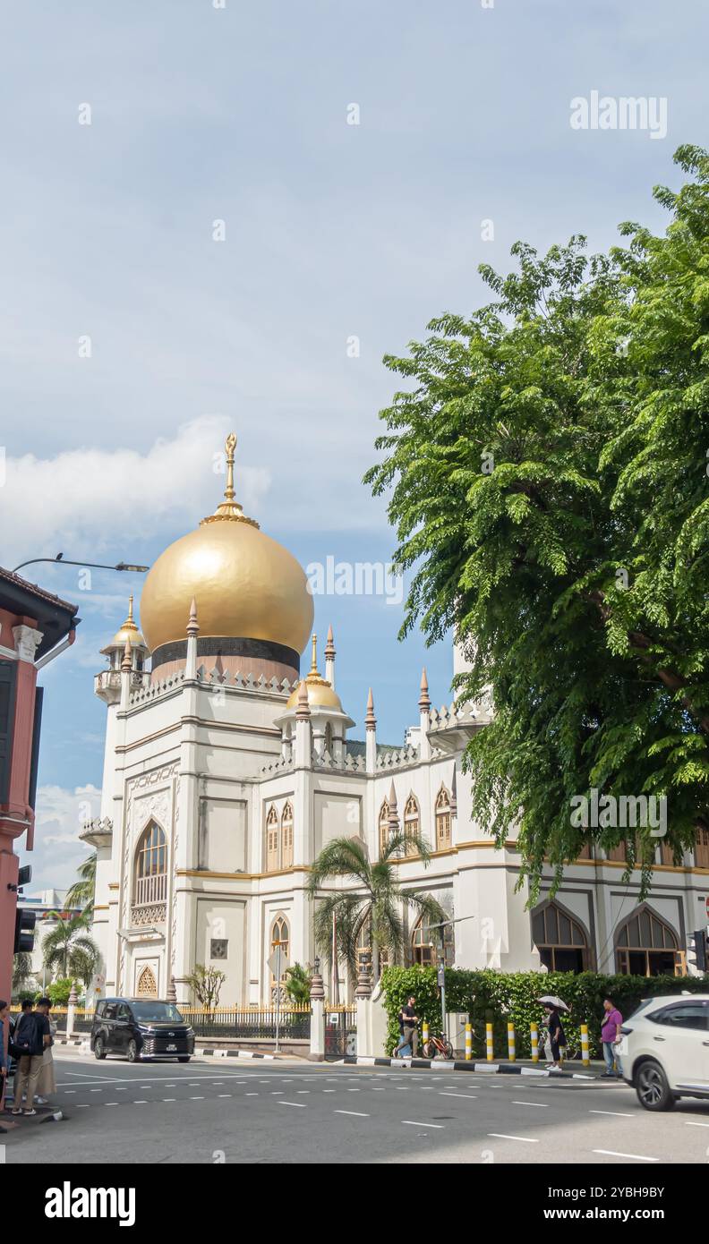 La Mosquée Sultan Singapour Banque D'Images