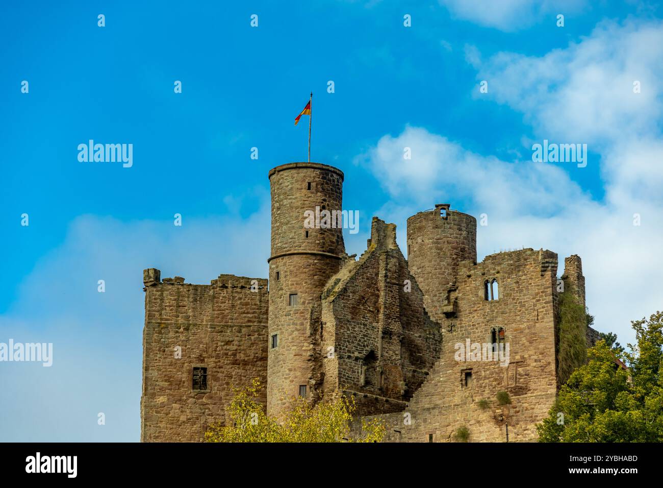 Voyage le long de la frontière entre la Hesse et la Thuringe dans la belle région d'Eichsfeld jusqu'au château de Hanstein près de Bornhagen - Thuringe - Allemand Banque D'Images