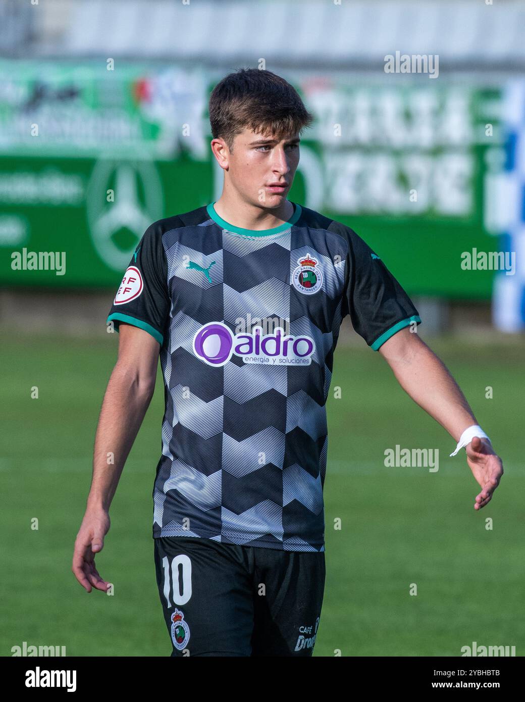 Ferrol, Espagne. 03 octobre 2021. 1 Ligue RFEF. Racing Club Ferrol vs Racing de Santander. Pablo Torre Banque D'Images