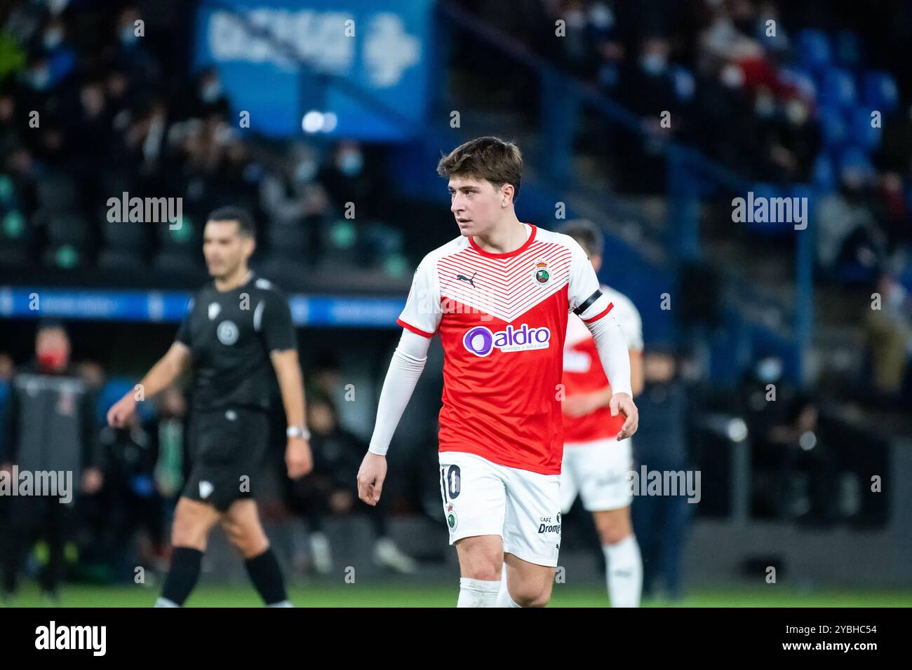 Coruña, Espagne. 06 février 2022. 1 Ligue RFEF. RC Deportivo de la Coruña vs Racing de Santander. Pablo Torre Banque D'Images