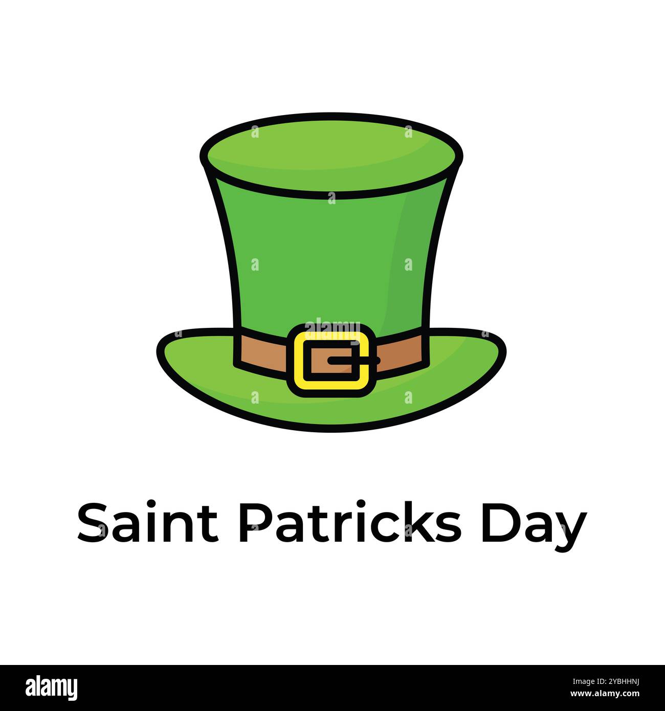 Icône créative et unique de St patrick jour dans un style de design moderne Illustration de Vecteur