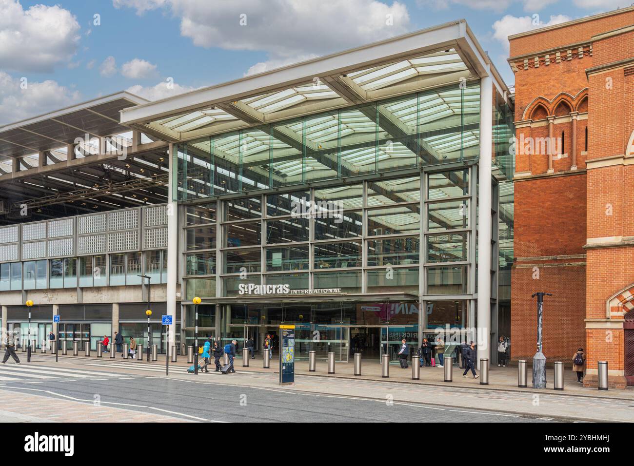 Gare internationale de St Pancras à Londres Banque D'Images