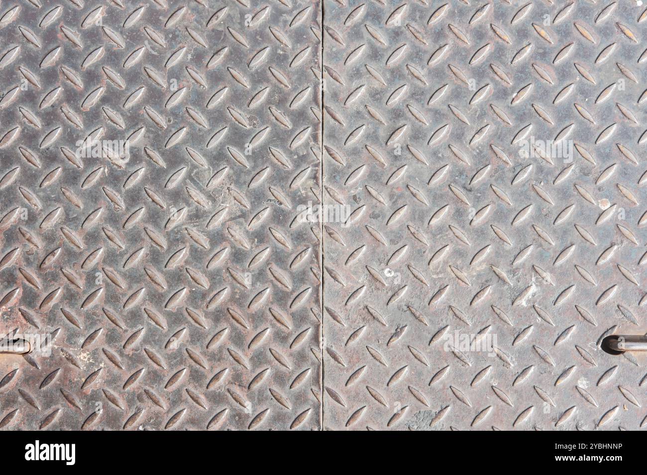 Texture de plaque diamantée en acier aluminium Banque D'Images