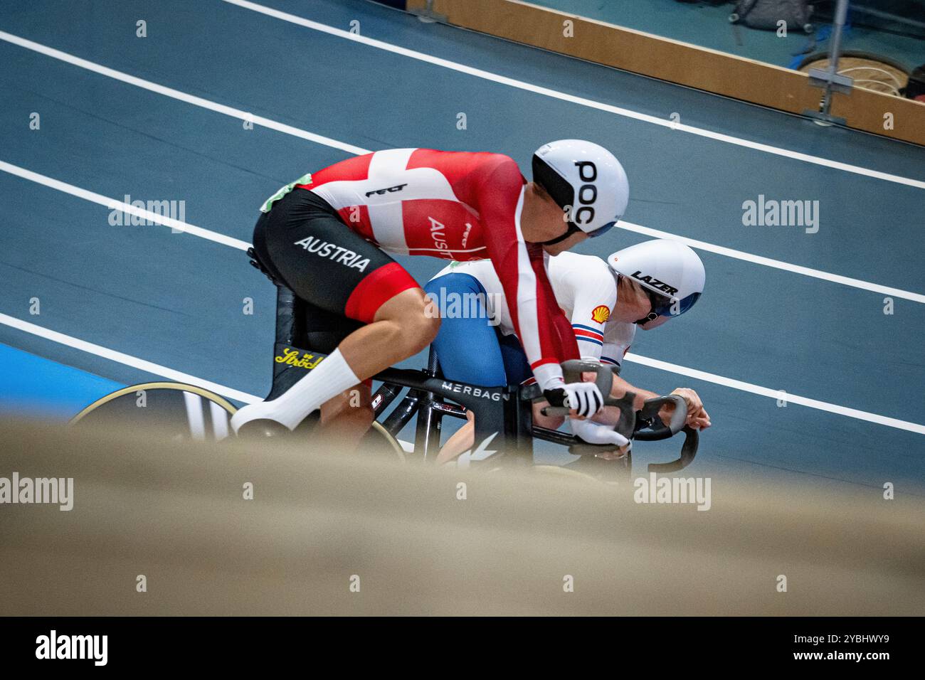 WAFLER TIM ( AUT ) – Autriche – Querformat - quer - horizontal - paysage - Event/Veranstaltung : Championnats du monde de cyclisme sur piste UCI 2024 - catégorie/Kategorie : cyclisme - cyclisme sur piste – Championnats du monde - Elite Men - lieu/Ort : Europe – Danemark - Kopenhagen - Ballerup - Ballerup Super Arena - discipline : course aux points - distance : 40 km - date/date : 18.10.2024 – jour 3 - photographe : © Arne Mill - frontalvision.com Banque D'Images