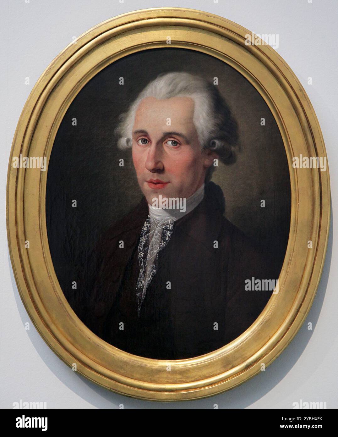 Portrait d'un homme (1783) de Jean-Bernard Duvivier (1762-1837) maître peintre français. Banque D'Images