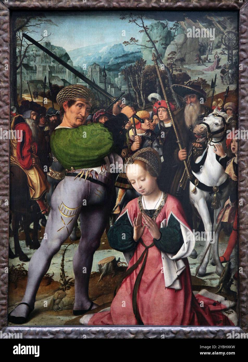 Le martyre de Sainte Catherine (c.1501-1505?) Maître peintre Jan Provoost (1462-1529) Banque D'Images