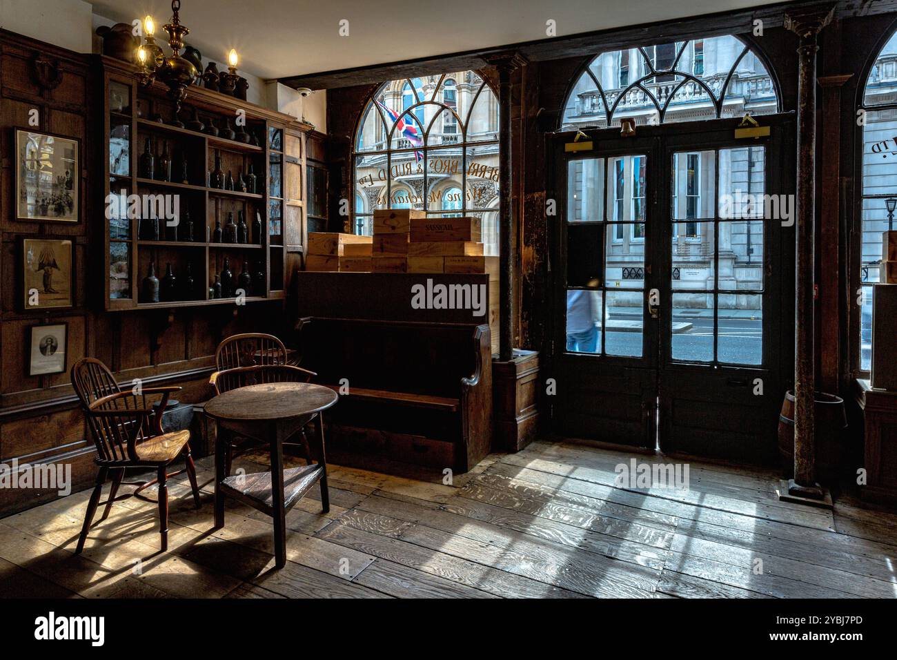 Berry Bros & Rudd à Londres est le plus ancien marchand de vins et spiritueux de Grande-Bretagne, Banque D'Images