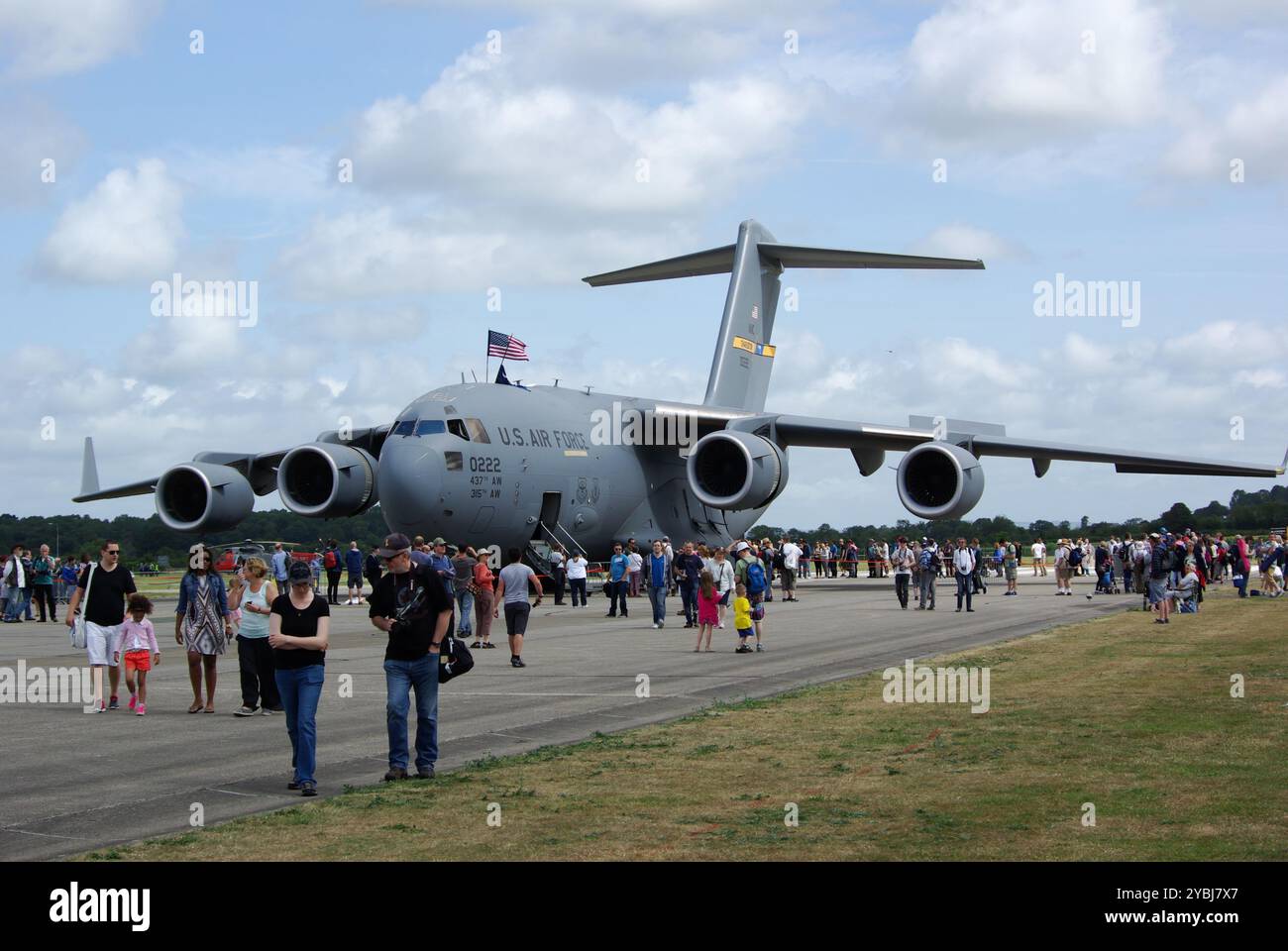 Boeing C-17A Globemaster III au RNAS Yeovilton en 2015 Banque D'Images