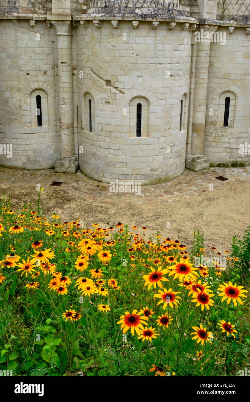 France, Maine-et-Loire (49), Fontevraud-l'Abbaye, Val de Loire, classée au Patrimoine mondial de l'UNESCO, l'Abbaye Royale Banque D'Images