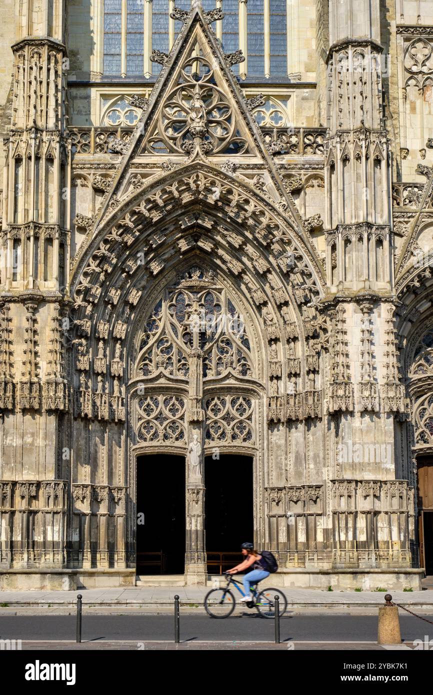 France, Indre-et-Loire (37), Tours, Vallée de la Loire, classée au Patrimoine mondial de l'UNESCO, la cathédrale Saint-Gatien de Tours Banque D'Images